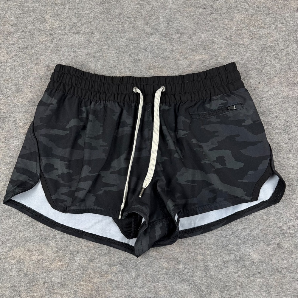 Vuori Clementine Lined Running Shorts 2" Camouflage Camo VW304 Womens Small S
